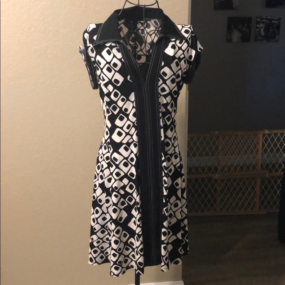 Black and white dress